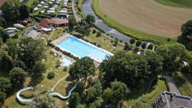 Moudon Camping Le Grand Pré pool, © Tourist Office of the Canton of Vaud